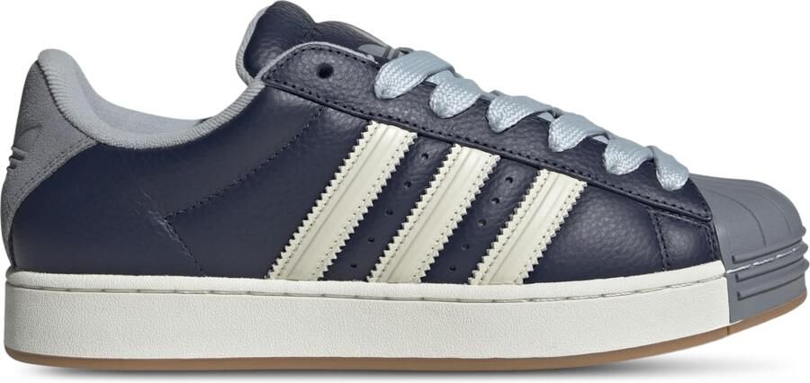 Adidas Superstar Sneakers Dames Blauw 2 3 Mesh Synthetisch