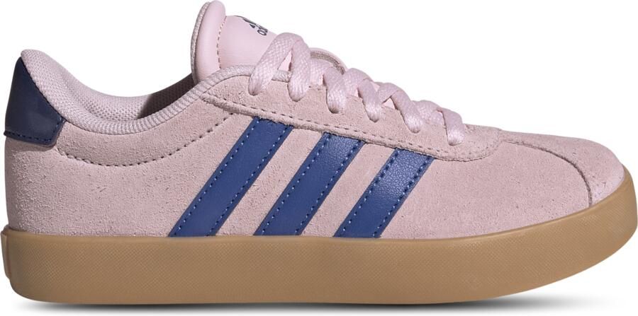 Adidas VL Court 3.0 K unisex kinder sneaker suède KI9492 royal blue clear pink - Foto 11