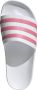 Adidas Witte Slippers 3-Stripes Roze Multicolor - Thumbnail 6