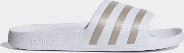 Adidas adilette Slippers en Sandalen Heren Wit 1 3 Mesh Synthetisch