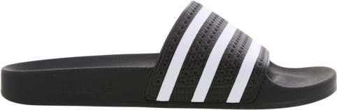 Adidas Adilette Dames Slippers en Sandalen Black Synthetisch