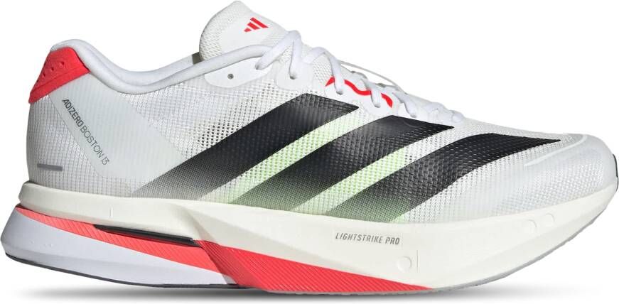 Adidas Adizero Boston 13 Heren Schoenen Wit Maat: 40 2 3 Mesh Synthetisch Foot Locker