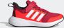 Adidas Sportswear FortaRun 2.0 Cloudfoam Schoenen met Elastische Veters en Klittenband Kinderen Rood - Thumbnail 1