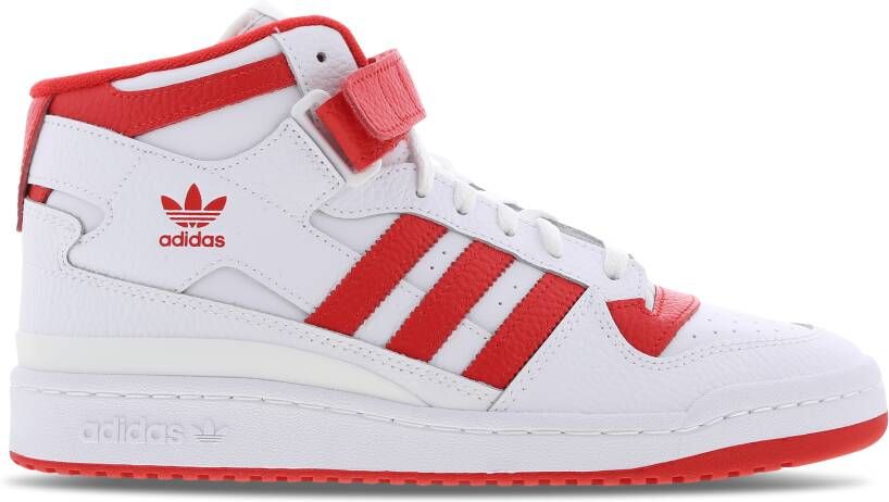 Adidas Originals Forum Mid Schoenen Cloud White Vivid Red Cloud White Heren - Foto 4