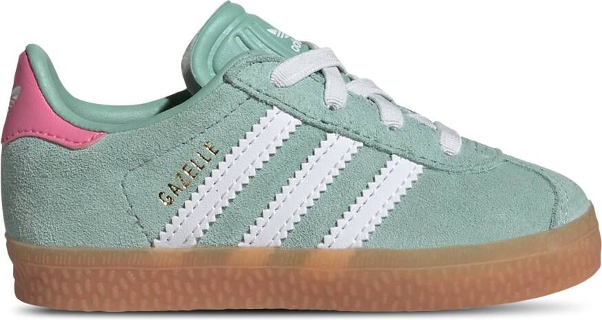 Adidas Originals Gazelle II Baby's Hazy Green Cloud White Bliss Pink Kind Hazy Green Cloud White Bliss Pink - Foto 2