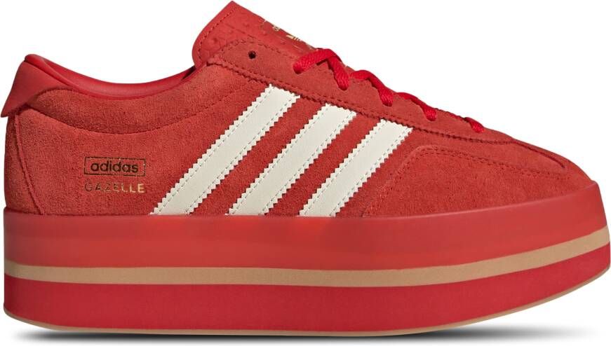 Adidas Gazelle Dames Schoenen Rood Maat: 40 2 3 Leer Foot Locker