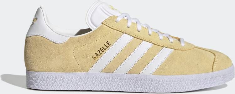 Adidas Originals Gazelle Schoenen Almost Yellow Cloud White Gold Metallic Schoenen