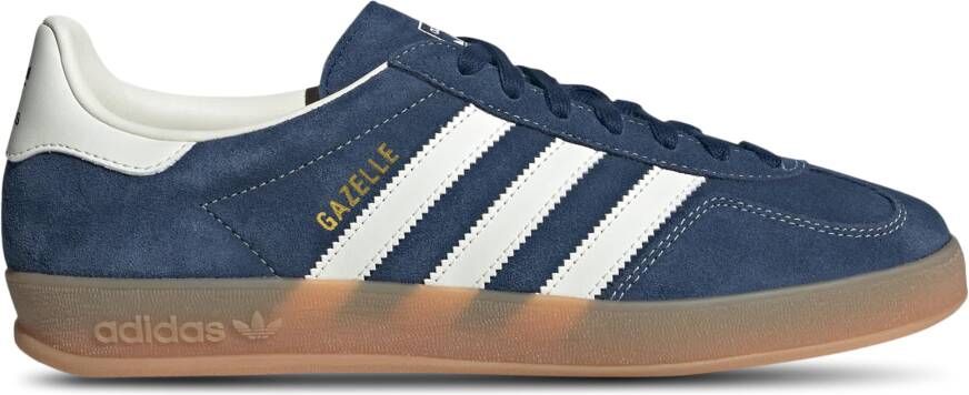 Adidas Gazelle Schoenen Blauw Maat: 40 2 3 Leer Foot Locker