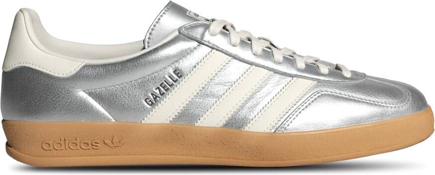 Adidas Gazelle Heren Schoenen Zilver Maat: 40 2 3 Leer Foot Locker