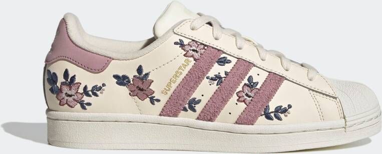 Adidas Originals Superstar sneakers ecru lila