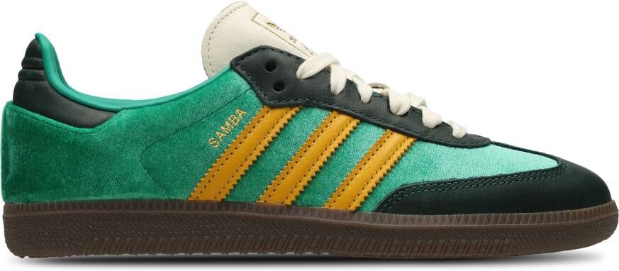 Adidas Samba Dames Schoenen Groen Maat: 36 Velours Foot Locker