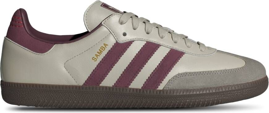 Adidas Originals Samba OG Putty Grey Maroon Gold Metallic- Heren Putty Grey Maroon Gold Metallic