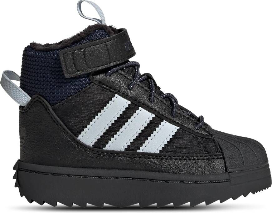 Adidas Superstar Babyschoenen Zwart Mesh Synthetisch