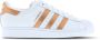 Adidas Originals Witte Leren Sneakers met Contrast Inzetstukken White Dames - Thumbnail 5