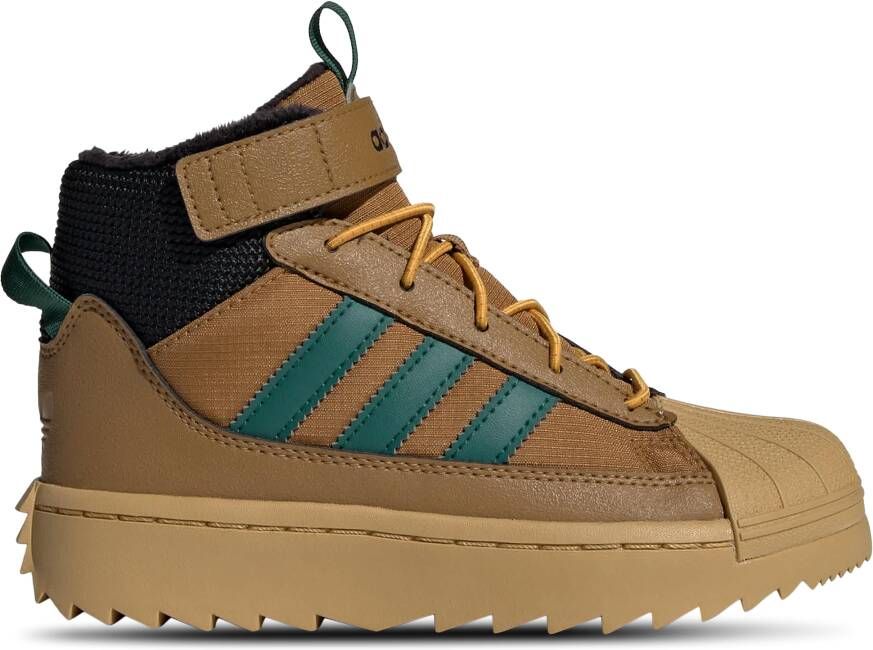 Adidas Superstar Peuterschoenen Bruin Mesh Synthetisch