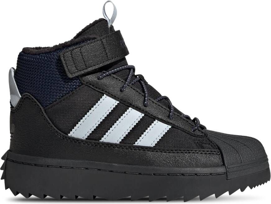 Adidas Superstar Peuterschoenen Zwart Mesh Synthetisch