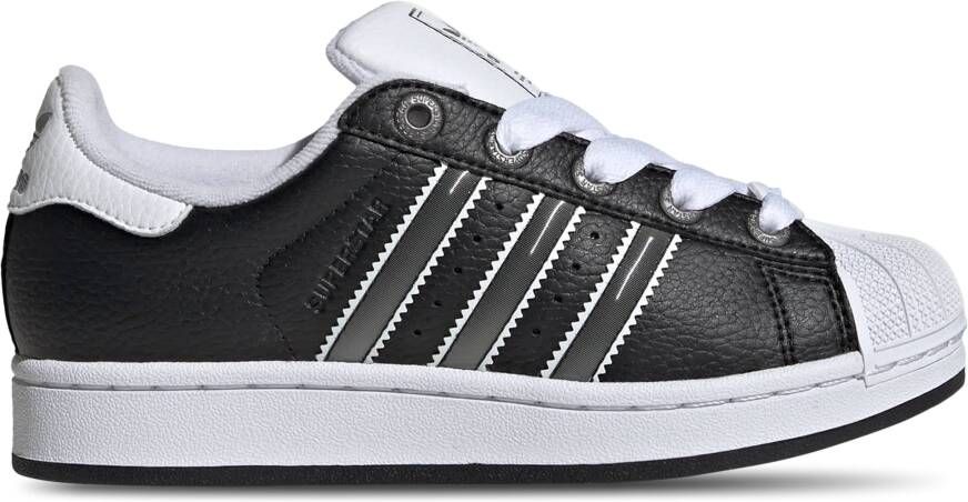 Adidas Superstar Sneakers Unisex Zwart 2 3 Mesh Synthetisch