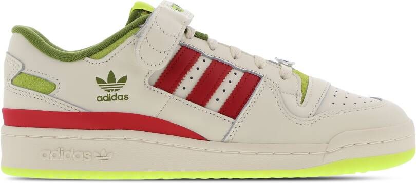 Adidas Originals Forum Low The Grinch Sneaker Forum Schoenen cream white collegiate red solar slime maat: 41 1 3 beschikbare maaten:41 1 3 42 - Foto 3