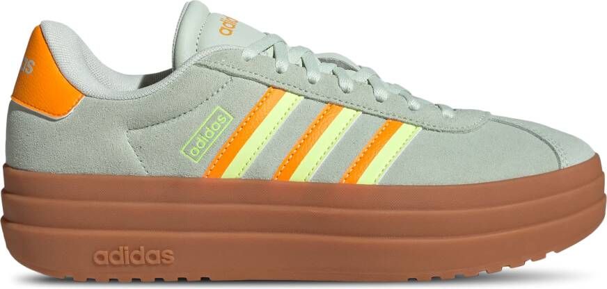Adidas Vl Court Bold Dames Schoenen Groen Maat: 37 1 3 Leer Foot Locker