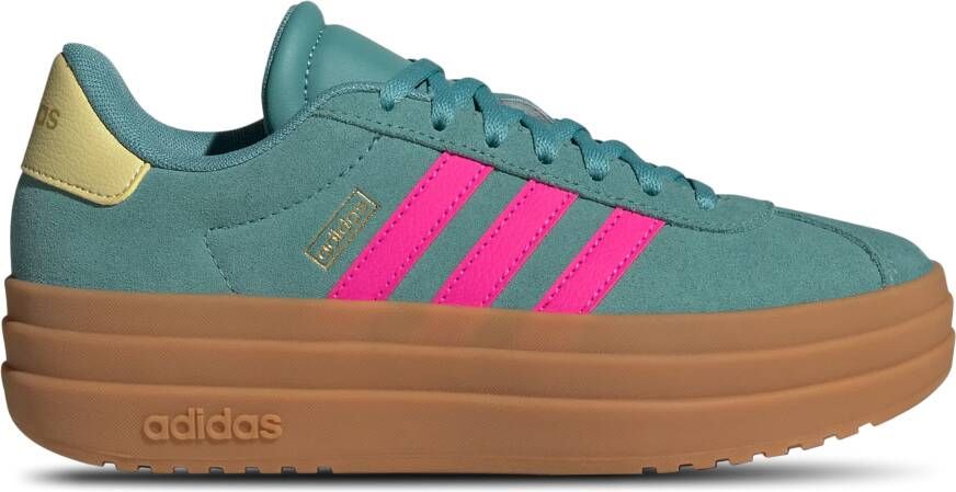 Adidas Vl Court Bold Unisex Schoenen Teal Maat: 35.5 Leer Foot Locker