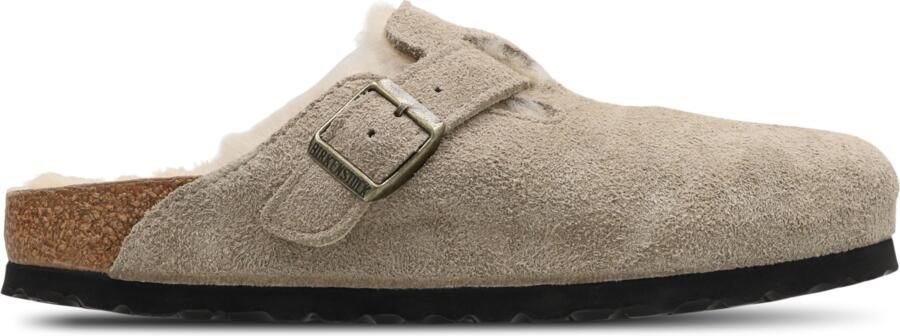 Birkenstock Boston Slippers en Sandalen Dames Beige Suède - Foto 8