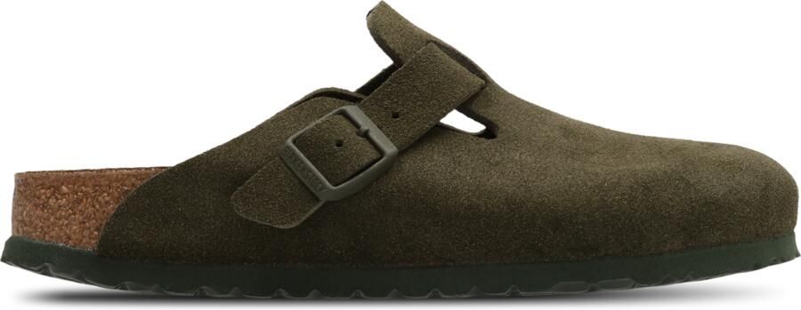 Birkenstock Boston Slippers en Sandalen Groen Suède - Foto 10