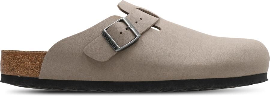 Birkenstock Boston Slippers en Sandalen Heren Bruin Nubuck