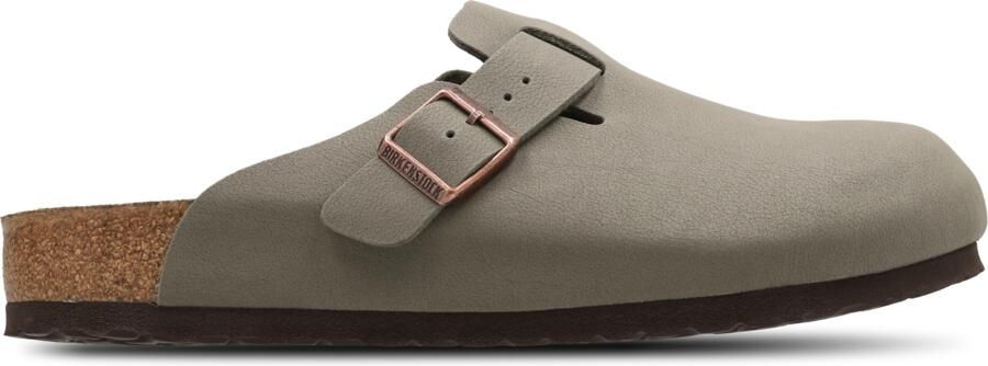 Birkenstock Boston Slippers en Sandalen Heren Bruin Nubuck