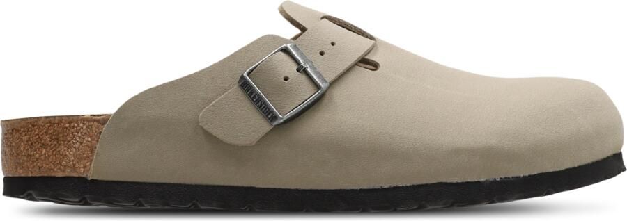 Birkenstock Boston Slippers en Sandalen Heren Olijf Nubuck