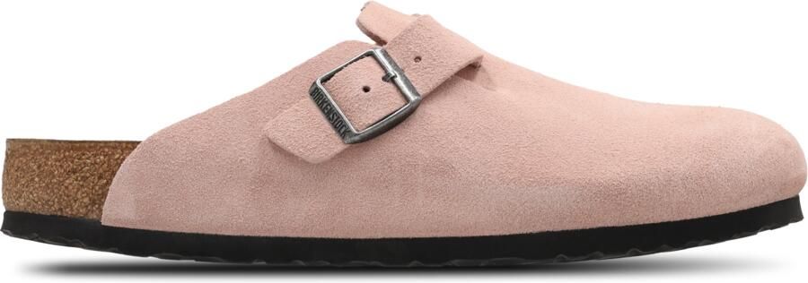 Birkenstock Boston Slippers en Sandalen Heren Roze Nubuck