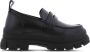 Buffalo Dames Aspha Loafer Platform Moccasin Black Dames - Thumbnail 2