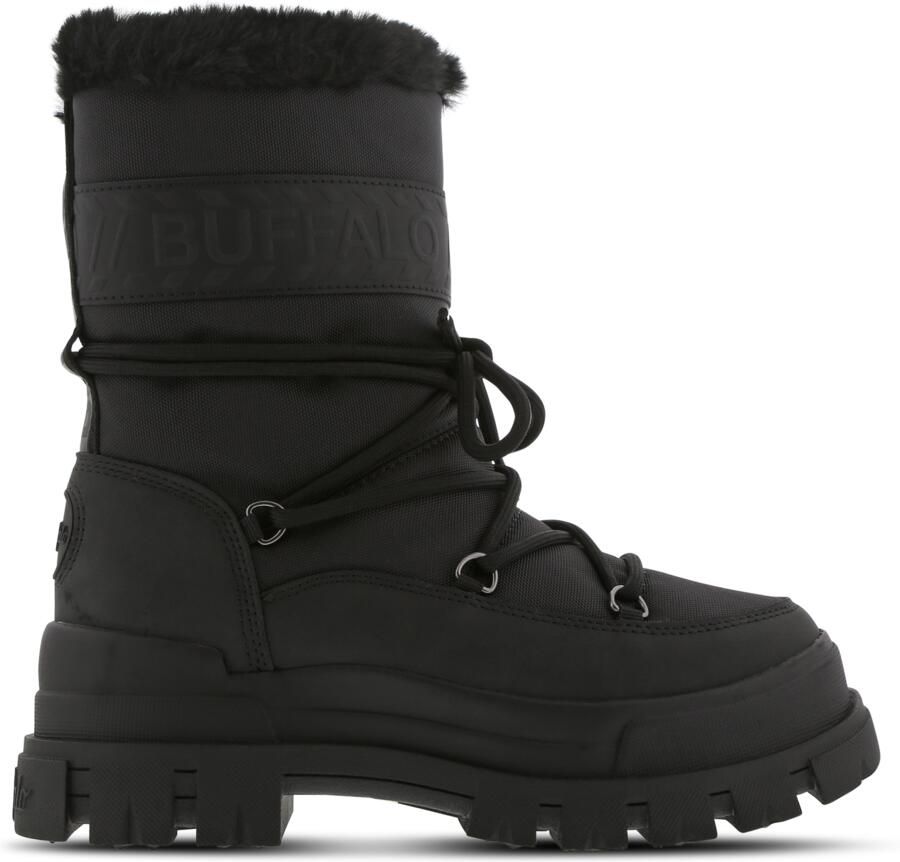 Buffalo Vegan Rubber Nylon Dameslaarzen Black Dames - Foto 2