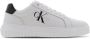 Calvin Klein Essentiële witte sneakers met blauwe details White Heren - Thumbnail 3