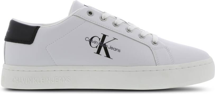 Calvin Klein Lace Up Heren Schoenen Wit Maat: 40 Leer Foot Locker