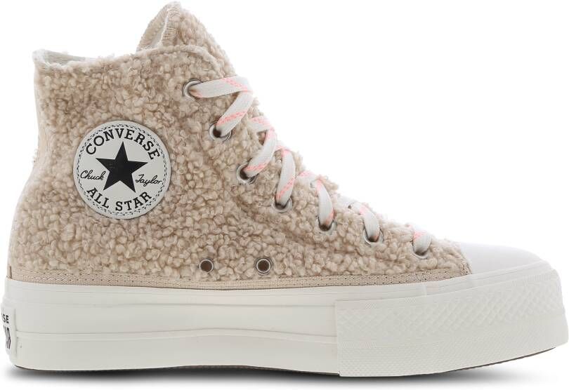 Converse Beige Chuck Taylor All Star Lift Hi Hoge Sneaker - Foto 3