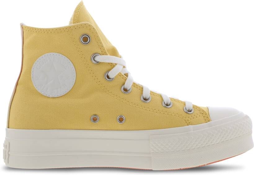 Converse Chuck Taylor All Star Platform Lift Hi Glitter Sneakers Yellow Dames - Foto 3