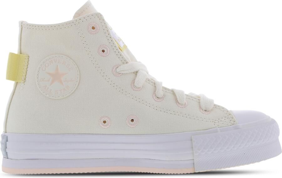 Converse Ctas Eva Lift Platform High Kindersneakers Beige Textil Leer - Foto 2