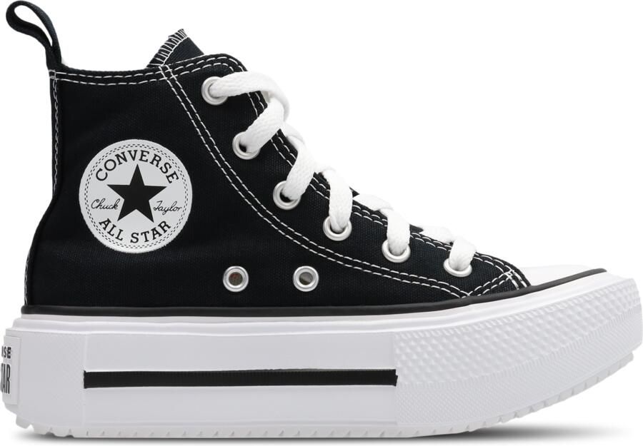 Converse CTAS Lift Double Stack Peuterschoenen Zwart Canvas
