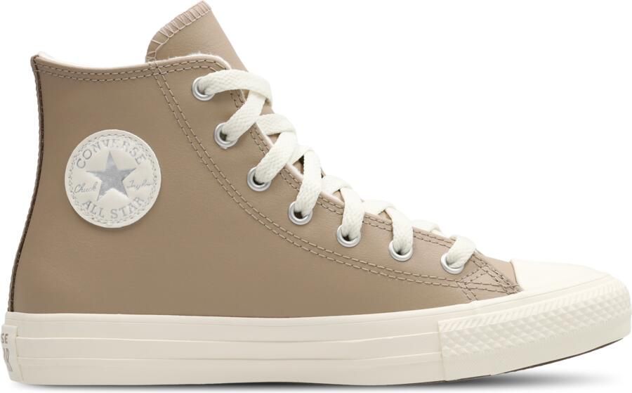 Converse Ctas Lift Hi Kindersneakers Beige Leer