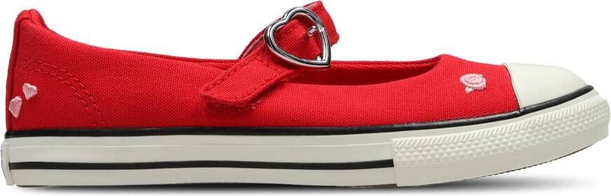 Converse Ctas Dainty Mary Jane Low Unisex Schoenen Rood Maat: 33.5 Canvas Foot Locker