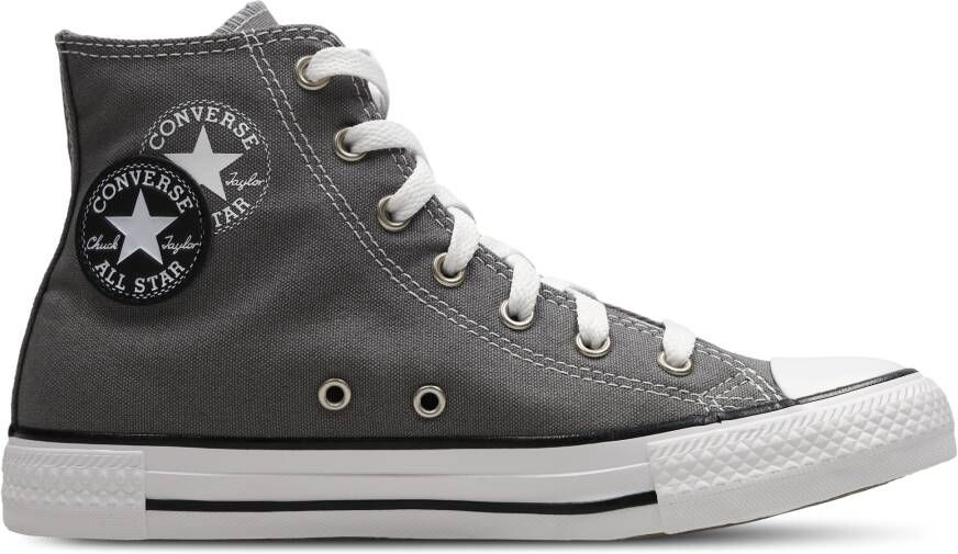 Converse Ctas Hi Unisex Schoenen Grijs Maat: 37.5 Canvas Foot Locker