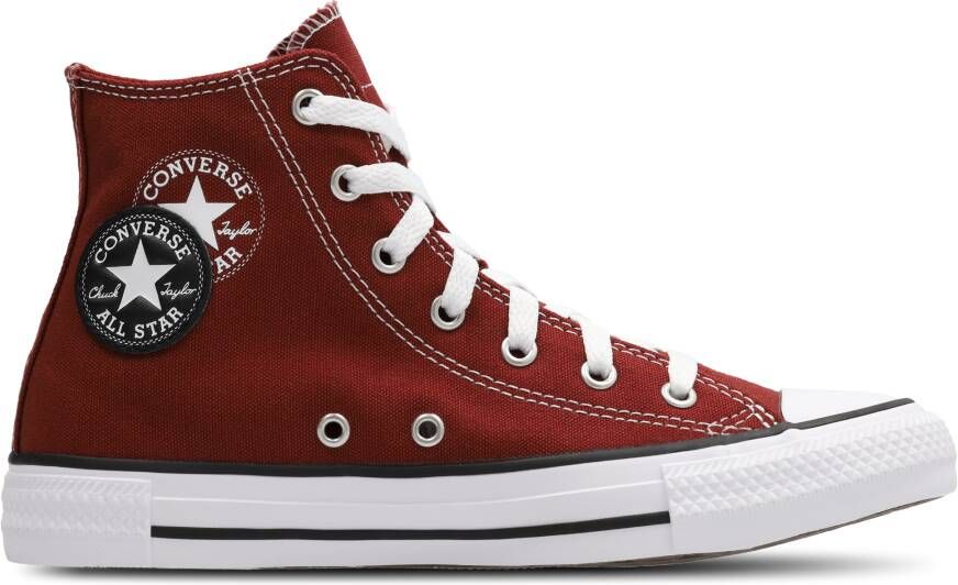 Converse Ctas Hi Unisex Schoenen Rood Maat: 37.5 Canvas Foot Locker