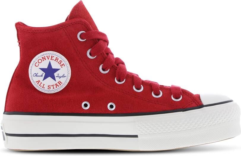 Converse Ctas Lift Platform High Sneakers Dames Rood Textil Synthetisch - Foto 2