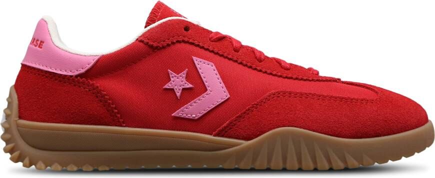 Converse Run Star Trainer Dames Schoenen Rood Maat: 37.5 Suède Foot Locker