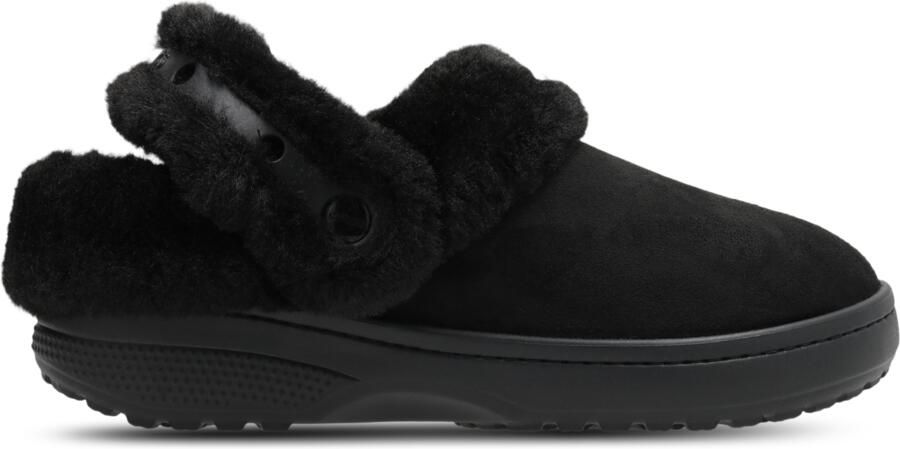 Crocs Suede Slippers en Sandalen Dames Zwart Plastic