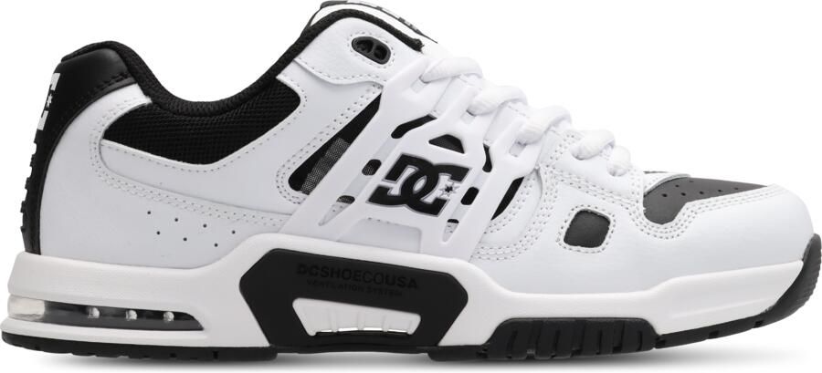 DC Shoes At-2 Sneakers Heren Wit Leer