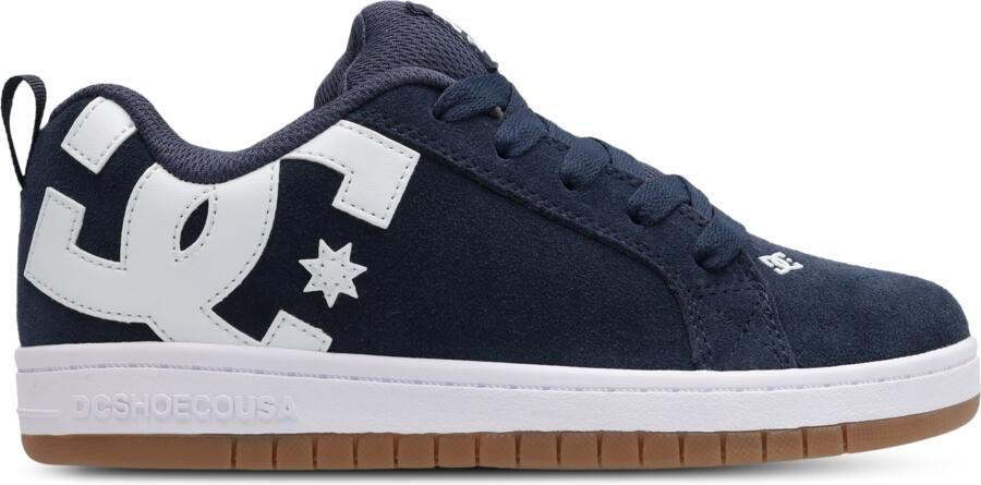 DC Shoes Court Graffik Kindersneakers Blauw Suède - Foto 2