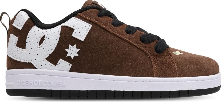 DC Shoes Court Graffik Peuterschoenen Bruin Suède