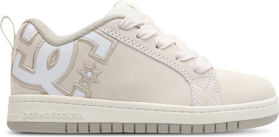 DC Shoes Court Graffik Peuterschoenen Wit Suède
