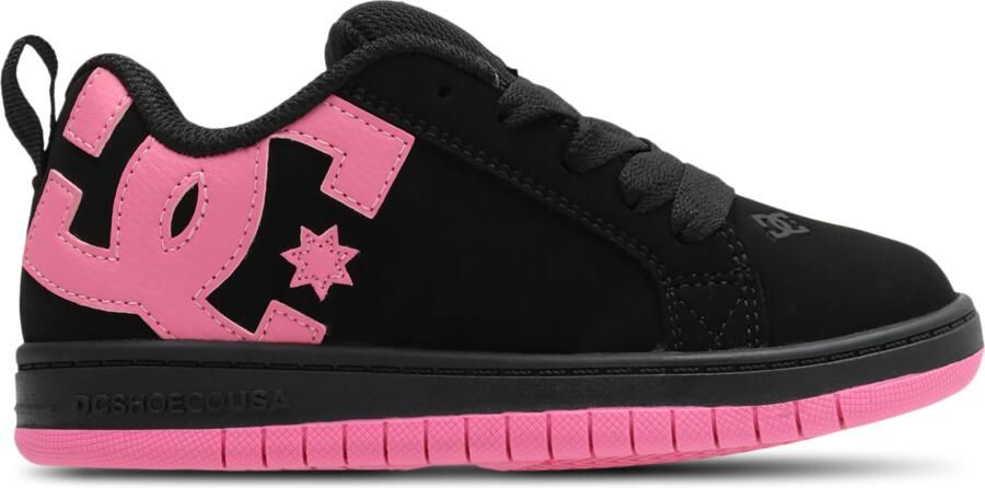 DC Shoes Court Graffik Peuterschoenen Zwart Suède